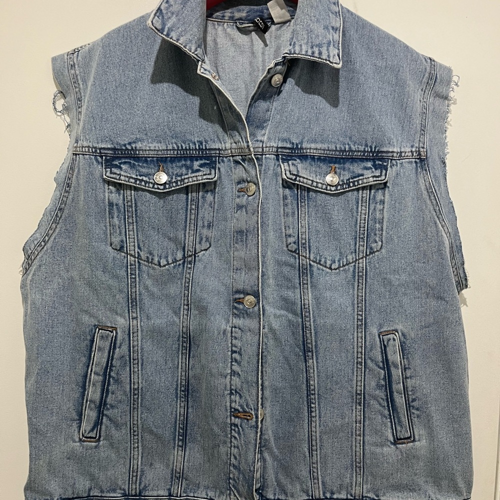 Denim Sleeveless Vest